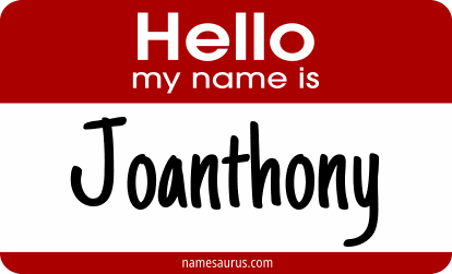 Hello my name is Joanthony png download