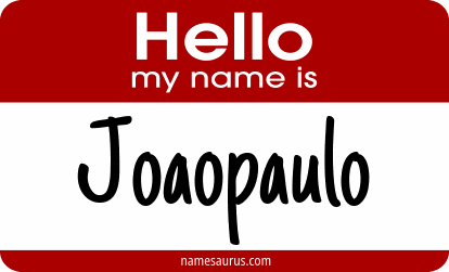 Hello my name is Joaopaulo png download
