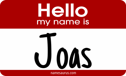 Hello my name is Joas png download