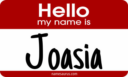 Hello my name is Joasia png download