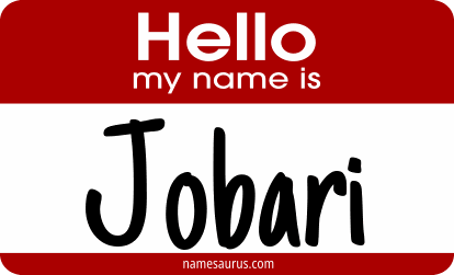 Hello my name is Jobari png download