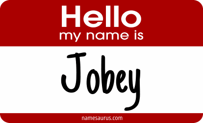Hello my name is Jobey png download