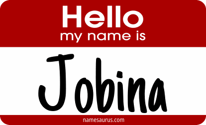 Hello my name is Jobina png download