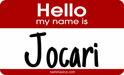 Hello my name is Jocari png download