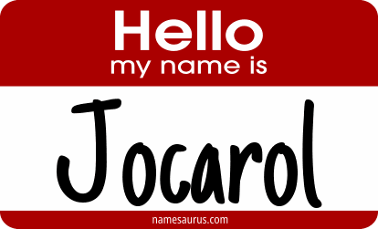 Hello my name is Jocarol png download