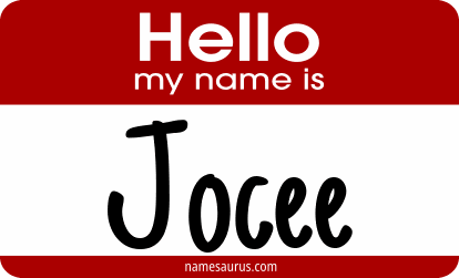 Hello my name is Jocee png download