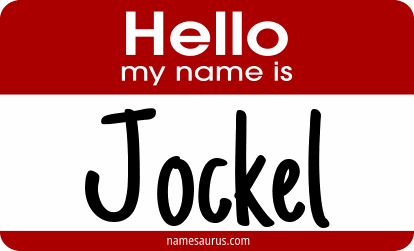 Hello my name is Jockel png download
