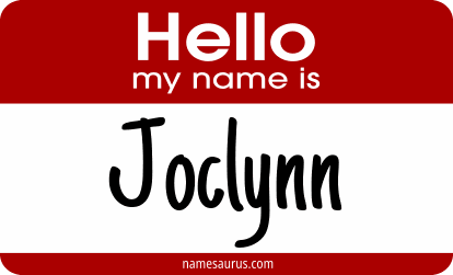 Hello my name is Joclynn png download