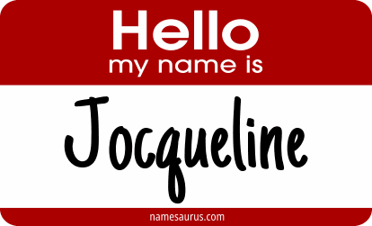 Hello my name is Jocqueline png download