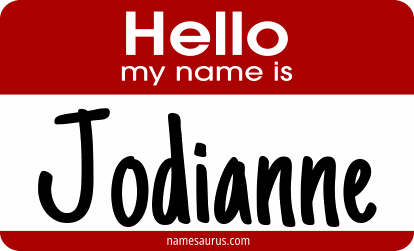 Hello my name is Jodianne png download