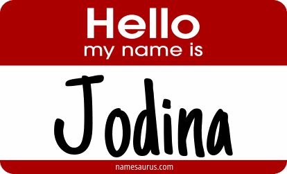 Hello my name is Jodina png download