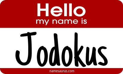 Hello my name is Jodokus png download