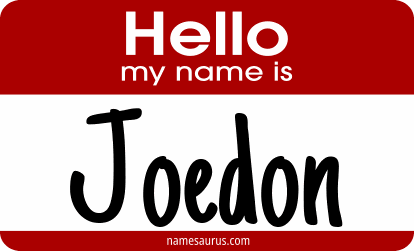 Hello my name is Joedon png download