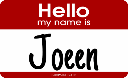 Hello my name is Joeen png download