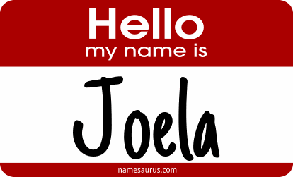 Hello my name is Joela png download