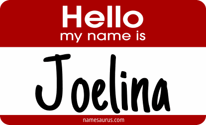 Hello my name is Joelina png download