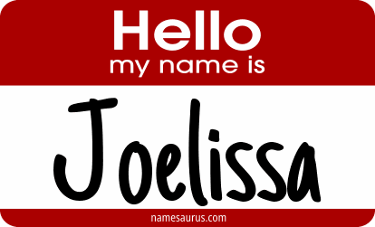 Hello my name is Joelissa png download