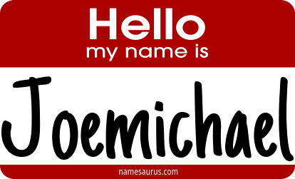 Hello my name is Joemichael png download