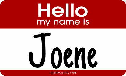 Hello my name is Joene png download