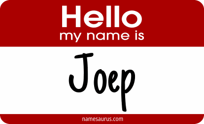 Hello my name is Joep png download