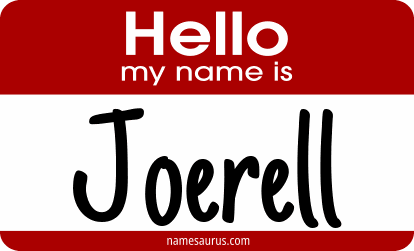 Hello my name is Joerell png download