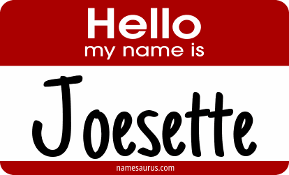 Hello my name is Joesette png download