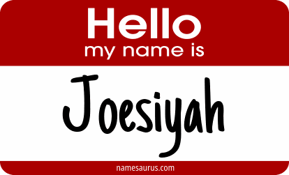 Hello my name is Joesiyah png download