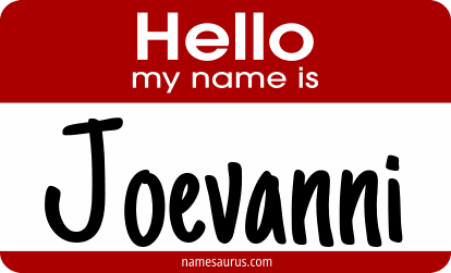 Hello my name is Joevanni png download