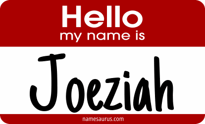 Hello my name is Joeziah png download