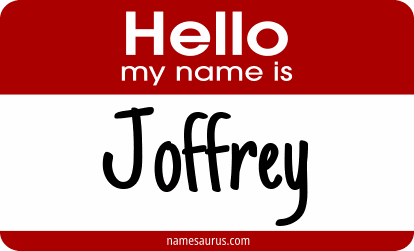 Hello my name is Joffrey png download