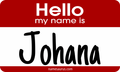 Hello my name is Johana png download