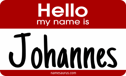 Hello my name is Johannes png download