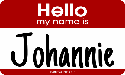 Hello my name is Johannie png download