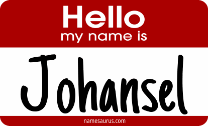 Hello my name is Johansel png download