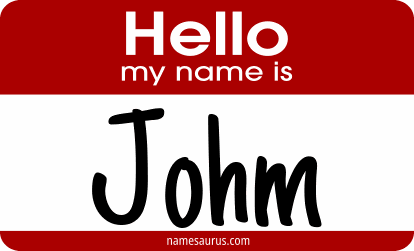 Hello my name is Johm png download