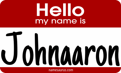 Hello my name is Johnaaron png download