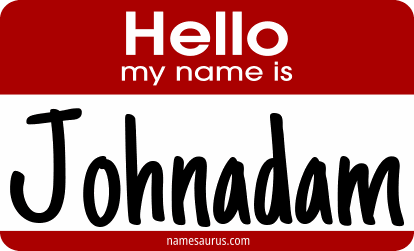 Hello my name is Johnadam png download