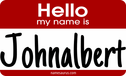 Hello my name is Johnalbert png download