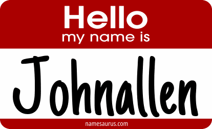 Hello my name is Johnallen png download