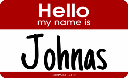 Hello my name is Johnas png download