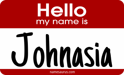 Hello my name is Johnasia png download