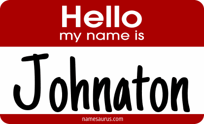 Hello my name is Johnaton png download
