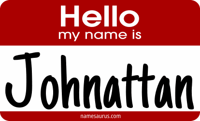 Hello my name is Johnattan png download