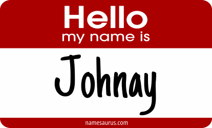 Hello my name is Johnay png download