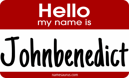 Hello my name is Johnbenedict png download