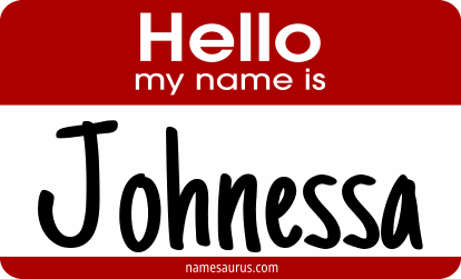 Hello my name is Johnessa png download