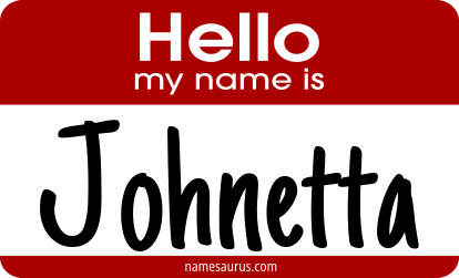 Hello my name is Johnetta png download