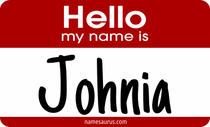 Hello my name is Johnia png download