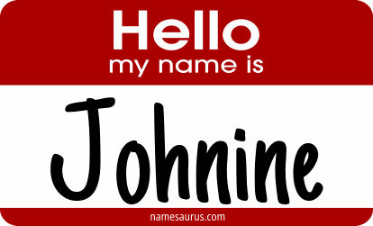 Hello my name is Johnine png download