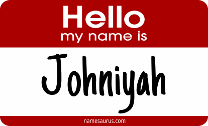 Hello my name is Johniyah png download